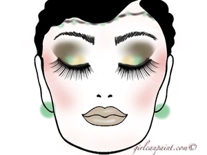 Another FACE CHART PRO APP look.  I had to add some accessories. Hope you guys enjoy!