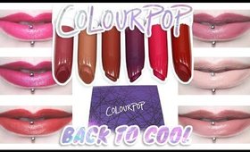 Review & Swatches: COLOURPOP Back To Cool Collection | Lippie Stix + Dupes!