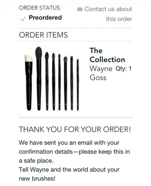 Just pre-ordered my brushes! I can't wait til 4 weeks get here! Lol! I know they will be soft, and great quality! Overly excited!