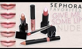 Review & Swatches: SEPHORA FAVORITES Give Me Some Nude Lip (2016) | Dupes!