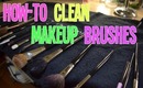 CHEAP and QUICK way to clean makeup brushes!