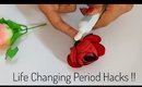 10 Period Hacks that Every Girl Should Know ||  SuperWowStyle