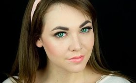Casual Brown Smokey eye with pink lips make up look