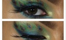 Peacock Inspired Eye Makeup Tutorial ♥