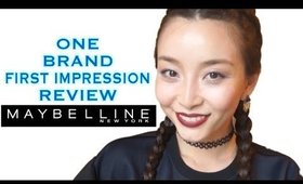 [Eng] MAYBELLINE: One Brand First Impression Review☆メイベリンのフルメイクアイテムをレビュー!!