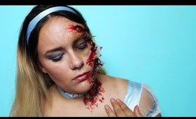 Broken Glass Cinderella Halloween Makeup Tutorial