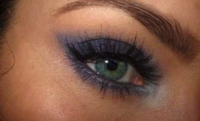 Megan Fox for Giorgio Armani - Navy Blue Makeup Tutorial