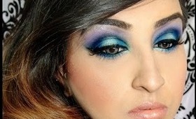 Smokey Blue with Makeup Geek Eyeshadows