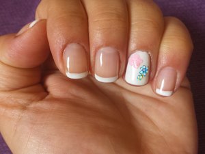 My work on my nails! Hybrid nailpolish!
It's my first try...