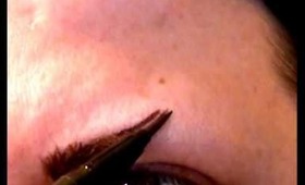 eyebrows how to drawl on with felt tip kat vonde tattoo eyeliner maya
