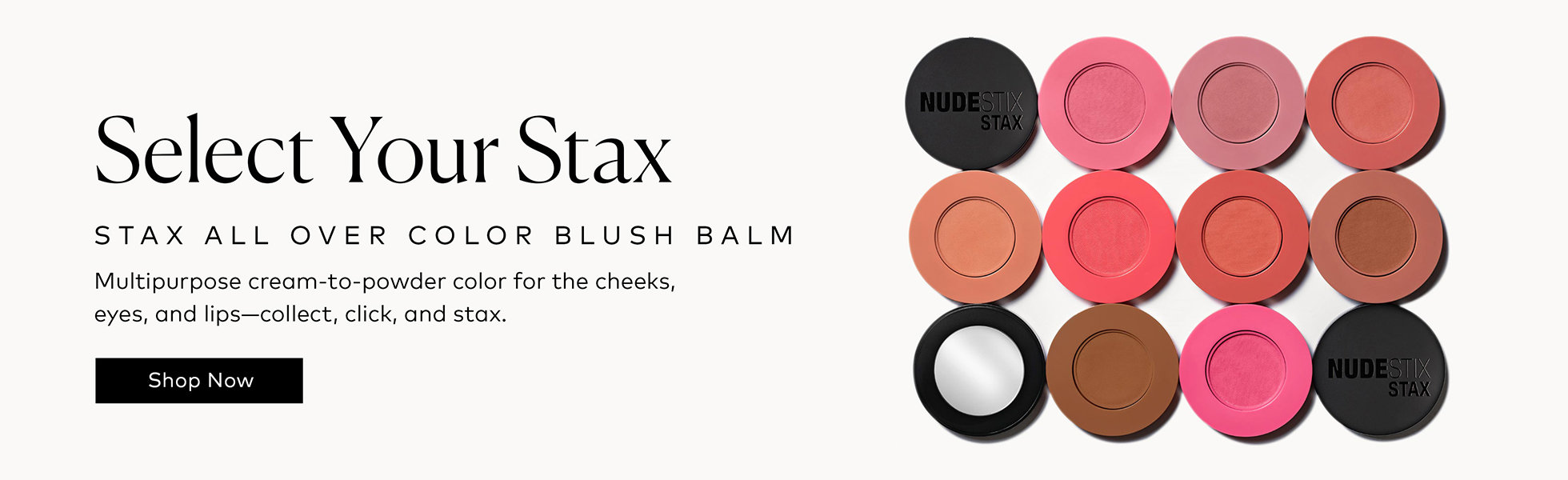 Shop the Nudestix Stax All Over Color Blush Balm at Beautylish.com