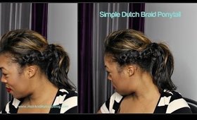 Dutch braid ponytail