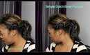 Dutch braid ponytail