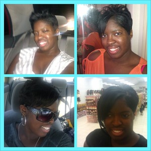 Different styles of how I have worn my hair short