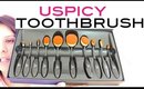 USpicy 10 Pc Toothbrush Makeup Brush | Oval Spoon Brush | Demonstration | Review. using Kiko makeup