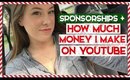 RANT: Sponsorships, Brand Deals, + How Much $$ I Make On YouTube | VLOGMAS Day 18