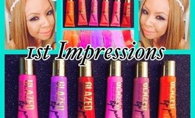 First Impressions & Swatches: LA Girl Glazed Lip Paints