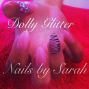 Pink & zebra nails 