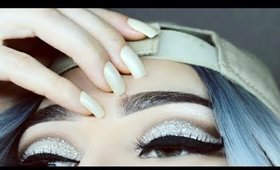 Easy Simple Glitter Cut Crease Makeup Tutorial