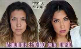 ⏰Maquillaje SENCILLO  y FACIL para DIARIO / Everyday Makeup Tutorial| auroramakeup