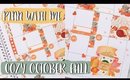 Cozy October (Fall) Plan with Me [Roxy James] #planwithme #fallplanwithme #planner #plan #fall