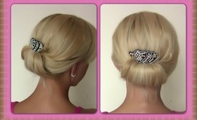 Quick and Simple Evening Updo | Easy Evening Updo | Special Occasion Hairstyle