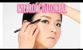 Korean Style Straight Eyebrow Tutorial 눈썹 화장법 ♥ | ANGELLiEBEAUTY