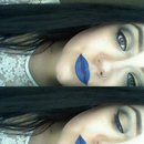 blue lips. 