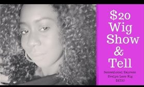 $20 WIG!!! SHOW N TELL | Sensationnel Empress Evelyn Lace Wig DXT30 | Sam's Beauty | #KaysWays