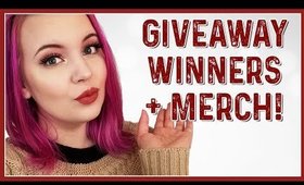 Announcing the Giveaway Winners + New Merch!