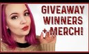 Announcing the Giveaway Winners + New Merch!