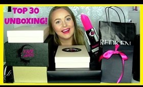 TOP 30 UNBOXING - NYX Cosmetics Nordic Face Awards 2017
