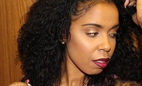 Natural 10 minute Glam with Bold Lips