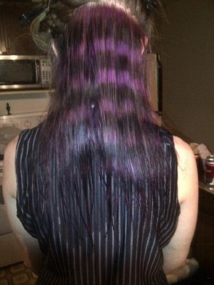 Coon stripe dyed in no extensions 