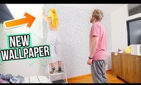 Putting Up New Wallpaper! (Room Makeover Series)