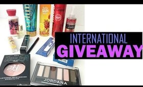 HUGE MAKEUP GIVEAWAY OPEN INTERNATIONAL| heysabrinafaith