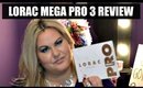 Lorac Mega Pro 3 Eyeshadow Palette Review and Swatches