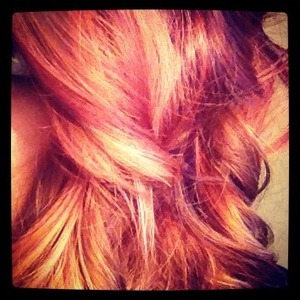 All the colors in my hair .
