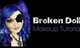 Broken Doll Halloween Makeup Tutorial