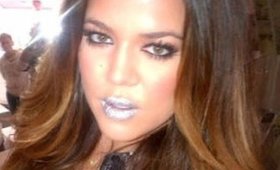 Khloe Kardashian Silver Lips Inspired Tutorial