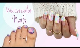 Watercolor Nails| Collab with Lenysea ♡