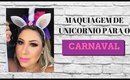 como fazer Maquiagem de unicórnio para carnaval