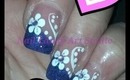 Easy Purple And White Flower Design ~ Great for beginners