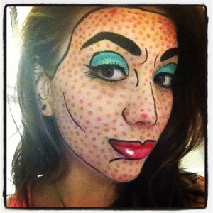 Pop art makeup, my fav<3