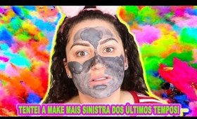 TENTEI FAZER UMA MAKE SINISTRA COM PRODUTOS QUE NUNCA USEI #8 | DUDA FERNANDES