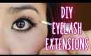 DIY eyelash extensions