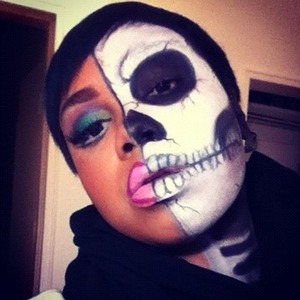 DRAG / Skull Halloween look. 