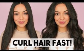 HOW TO CURL LONG HAIR FAST! - TrinaDuhra