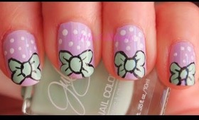 Cute Bow Nails