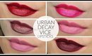 Urban Decay Vice Lipstick Try-On: Wende's Top 10 Shades| Bailey B.